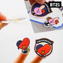 bt21 폭신 입체 스티커 다이어리 꾸미기 방탄팬 선물, 치미
