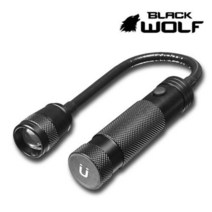 스나이퍼코리아 블랙울프 다기능 자석 줌랜턴 WL-ZM 18650/AAA겸용 자바라 타입, 1개