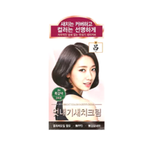 려 우아채 멋내기 새치크림 염색약, 3N흑갈색, 1개