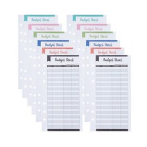편지봉투 웰컴키트 A6 예산 바인더 Diy 12pcs 색상 시트 교체 플래너 노트북 액세서리 학교 사무실 비즈니스 편지지, [01] English A