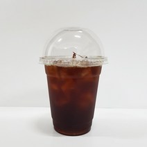 커피바바 92파이 14온스 아이스컵 + 무타공돔뚜껑 세트, 1세트, 410ml