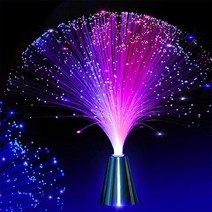 광섬유램프 광섬유조명 여러 가지 빛깔의 led 광섬유 램프 빛 인테리어 장식 중앙 장식, 없음