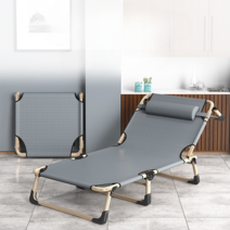 접이식침대 1인용 간이 접이식 침대 사무실 이동식 캠핑용 휴대용, 68 와이드 + 통기성 패드