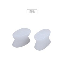 무지외반증 발가락교정 새끼발가락 발가락링 휜발 외반 모지 스플리터 분리 패드, 한 사이즈, 흰색 S 사이즈 + M 사이즈 = 2 쌍