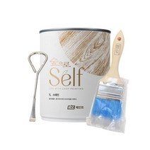 KCC 친환경 숲으로셀프스테인 1L 수성 스테인 목재용 원목 가구 셀프 인테리어 페인트, 옐로우