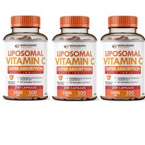 리포좀 비타민C 리포조말 비타민씨 1500mg 200캡슐 100일분, 3개