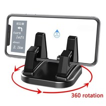 자동차브래킷삼각대 무선충전 car phone holder 360도 회전 대시보드 마운트 simple auto mobile phone gps navigation stand for, 빨간색