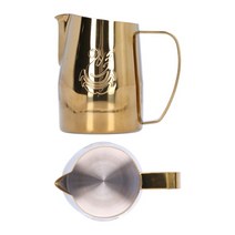 풍미있는 바디감 핸드 드립 원두 캠핑 직화 스텐 모카 포트 주전자 두꺼운 스테인레스 스틸 우유 커피 컵 라떼 거품 아트 투수 머그 컵 커피 라떼 아트 저그 바 액세서리, 금