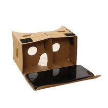 가상현실 vr 게임기 풀세트 판지 안경 4.5-6 인치 휴대 전화 조립에 적합한 수제 간단한 핸드 헬드 안경 증강 현실 안경호환, 주황색