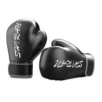 푸 스파링 펀칭 장갑 웰터급 킥복싱 MMA 펀칭 백 장갑, 10oz, 검은색