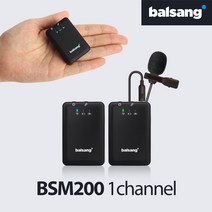 발상 BSM200U 2채널 무선 핀 마이크 USB형