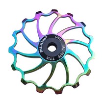 Bike Rear Derailleur Pulley 15T Jockey Wheel Bicycle Guide Mountain Road Cycling Parts, 02 Colorful