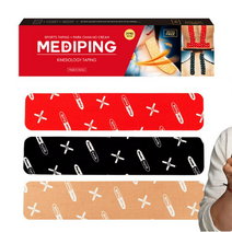 파워풀엑스 메디핑 밴드타입 근육테이프 블랙, 20개입, 1개