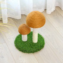 쁘띠 버섯 고양이 스크래쳐 미묘스크래쳐 고양이쿠션 고양이자동장난감 먼치킨캣타워, 상세페이지 참조