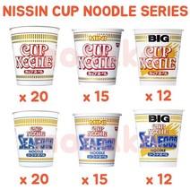 일본생라면 라멘 면 특이한 일본식 라면 라맨 닛신 컵 누들 6종 (1박스) NISSIN, 6.[씨푸드] 닛신 BIG 컵누들 12개입