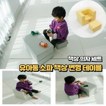 유아동 공부하는 놀이 테이블 유아동가구 책상 의자 세트, 티지오치즈소파ㅡ05_(비비드)레드