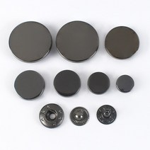 가죽 핸드프레스 각인기 가죽공예 도장 다이어리 20 세트 Meeteel 10-25mm 스냅 패스너 금속 보도 단추 의, 03 GunBlack_05 20mm