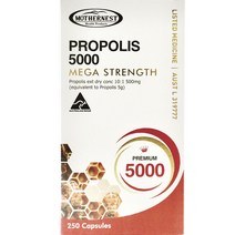 마더네스트 프로폴리스 5000mg 메가 스트렝스 캡슐, 1개, 250개입