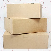 선물포장 가벼운 종이상자 크라프트박스 5p 떡상자