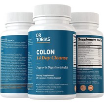 닥터 토비아스 14데이 장 디톡스 고급 포뮬러 캡슐, 28정, 3개