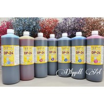 들꽃아트 안개보존액 1리터 1개 46색 / 프리저브드 용액 드라이플라워 보존화 염색약, 6.소프트레드