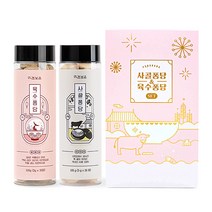 [선물세트] 먹초보은 육수퐁당 + 사골퐁당 코인 고체 육수 한알 퐁당 세트 2개, 1세트, 210g