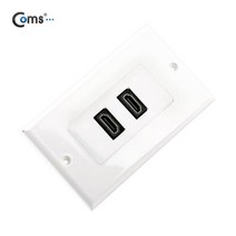 NA801 월플레이트 벽부 벽면 HDMI 2구 판넬 판금 주문 제작 플레이트, 알미늄 HDMI 1구 RGB 1구