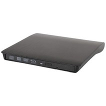 DVD 플레이어 용 외부 CD/DVD-RW 드라이브 박스 외부 DVD 노트북 CD ROM 버너, 검은색, 0 Black