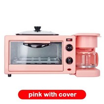가정용 제빵 발효기 새로운 3 In 1 아침 식사 기계 빵 제조기 토스터 전기 미니 오, 02 Pink_04 UK