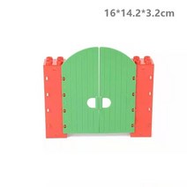 중국레고 중세 큰 빌딩 블록 공주 성 주택 빌드 액세서리 벽 지붕 호환 대형 벽돌 조립 소녀 소년 장난감 선물, 문