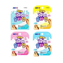 아모스 아이슬라임70g 투명 노랑 핑크 하늘 4색