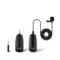 아이폰/ipad/Android Phone/Camera/Tablet/고프로용 휴대용 무선 라발리어 마이크 130ft 범위 3.5mm TRRS 출력비디오 녹화 유튜브 블로그를 위한 U