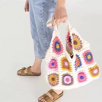 크로셰 코바늘 뜨개 가방 숄더백 크로셰백 플라워 손뜨개