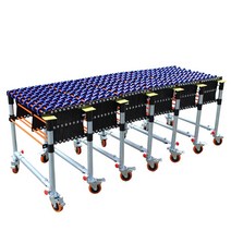 자바라컨베이어 롤러 상하차작업 휠자바라컨베이어 ROLLER 까대기, 폭 80cm  길이 1m