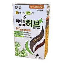 현대약품 마이실 빠른 허브 헤어칼라 염모제 b0862, 1호 자연흑갈색, 3개