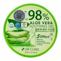 3클리닉 알로에베라 수딩 젤 98 피부보습 전신사용 멀티 수딩젤 300ml 060795, 상세페이지 참조