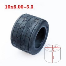 전동킥보드 전기스쿠터 10 인치 와이드 타이어 10x6.00-6 10x6 00-5.5 오토바이 진공 특수 Halei 전기 스쿠, 03 10x6.00-5.5  13.5