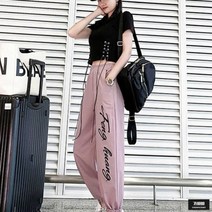 가바바 여성 반팔 트레이닝복 세트 힙한 바지로 상체가 더 얆아 보이는 포인트 여름 트레이닝복 세트 G60131