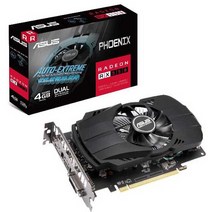 Asus 그래픽 카드 PH RX550 4GB EVO, One Size Black