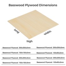레이저조각기 레이져각인기 절단기 커팅기 발사 우드 시트 플라이 레이저 조각 300x300mm 2-3Mm 두께 5/10, 02 10PCS_04 200x200x3mm