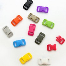 자투리 플라스틱컬러버클10mm 2개set 택1, 플라스틱컬러버클10mm 2개set 그레이