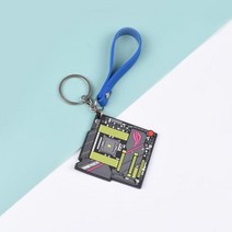 ASUS마더보드 회로 기판 키 체인 실리콘 만화 선물 컴퓨터 괴짜 및 도시 비즈니스 펜던트, 4