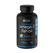 스포츠리서치 트리플 스트렝스 오메가-3 피쉬 오일 1250mg 소프트젤, 180개입, 2개