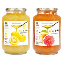 씨밀레 봉밀 유자차 2kg + 자몽차