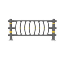 무단횡단금지휀스: W1800-H900 독립형(판넬무) 어린이보호구역 앙카형 매립형 U자형 삼각볼라드 우레탄 전선보호대 전선보호 과속방지턱 코너보호대 접착식