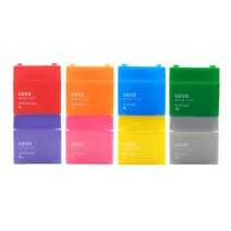 데미 우에보 디자인 큐브 왁스 80g, 라이트왁스(주황)