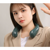 넥밴드 목에거는 휴대용 선풍기 BLDC 목 목풍기 넥풍기 미니 목걸이 날개없는 360도 핫딜풍, 핫딜풍 딥그린