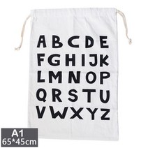 60x45cm 대형 코튼 드로 스트링 백 여행용 수납 파우치 쇼핑백 크리스마스 선물 패키지 홈 오거나이저 접이식 천 자루