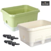 [벨라홈] 자동 급수식 텃밭 화분, 아이보리