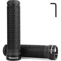 GPMTER 자전거 핸들바 그립 핸들바의 단일 잠금 BMX 마운틴 MTB 비치 크루저 스쿠터 폴딩 바이크 부드러운 미끄럼 방지 고무 손잡이 편안한 인체공학적, Black